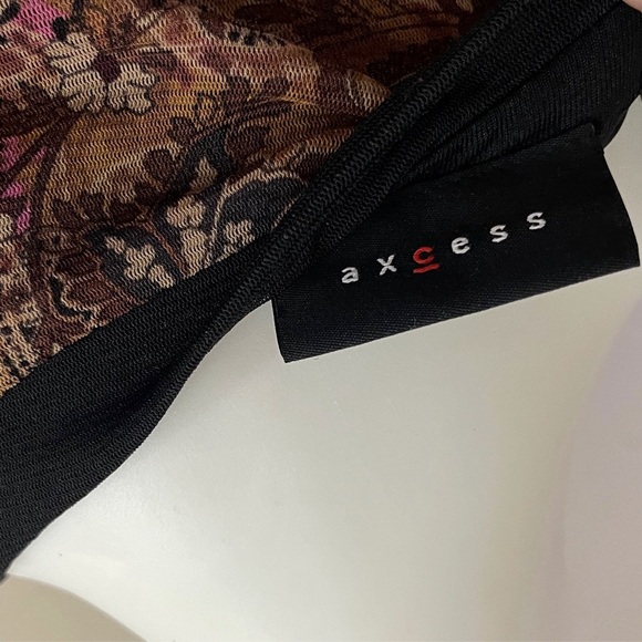 Vintage Access Paisley Long Sleeve Top Whimsigoth Casual Fall Grunge Fairy - Picture 6 of 8